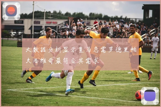 大数据分析显示皇马急需罗德里帕夫洛维奇最符合其需求